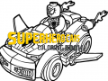游戏Superhero Cars Coloring Book