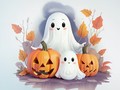 游戏Coloring Book: Halloween Ghosts