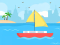 游戏Coloring Book: Boat On Sea