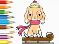 游戏Coloring Book: Dog-Riding-Sled
