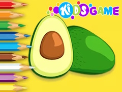 游戏Coloring Book: Avocado Fruit