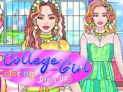 游戏College Girl Coloring Dress Up
