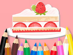 游戏Coloring Book: Strawberry Cake