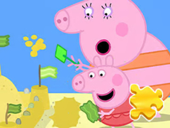 游戏Jigsaw Puzzle: Peppa Pig Making Sand