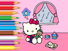 游戏Coloring Book: Hello Kitty Rainy Day