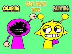 游戏Coloring Baby Sprunk tapes Painting