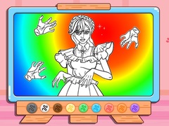 游戏Coloring Book: Wednesday Addams Dancing