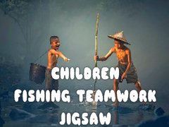 游戏Children Fishing Teamwork Jigsaw