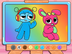 游戏Coloring Book: Sprunki Pinki & Oren
