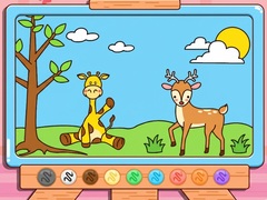 游戏Coloring Book: Giraffe And Deer