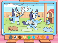 游戏Coloring Book: Bluey & Bingo Chasing Play