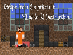 游戏Escape from the prison in Mineblock! Destruction!