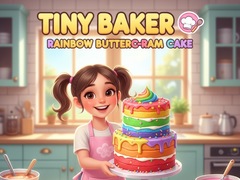 游戏Tiny Baker: Rainbow Buttercream Cake