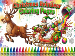 游戏Christmas Reindeer Coloring Pages