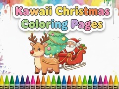 游戏Kawaii Christmas Coloring Pages