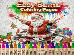 游戏Easy Santa Coloring Pages