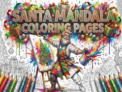 游戏Santa Mandala Coloring Pages