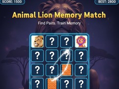 游戏Animal Lion Memory Match