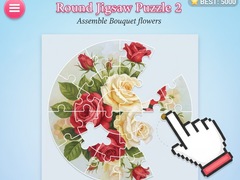 游戏Round jigsaw Puzzle 2 - Assemble Bouquet flowers