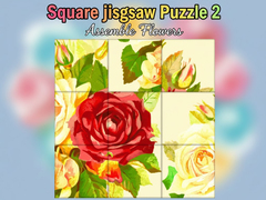 游戏Square jigsaw Puzzle 2  Assemble Flowers