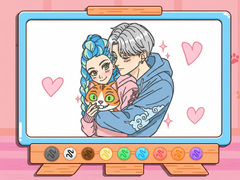 游戏Coloring Book: Kpop Valentine's Day