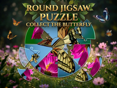 游戏Round Jigsaw Puzzle - Collect the Butterfly