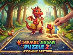 游戏Square jigsaw Puzzle 2 - Assemble Cartoon