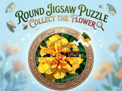 游戏Round jigsaw Puzzle - Collect the Flower